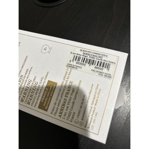 Arribas Brothers Disneyland Paris LE Glass Key Frozen Olaf 106/200 W/ Box & COA - Picture 11 of 11